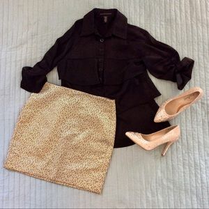 Banana Republic bundle NWT skirt top SEXY SPARKLE